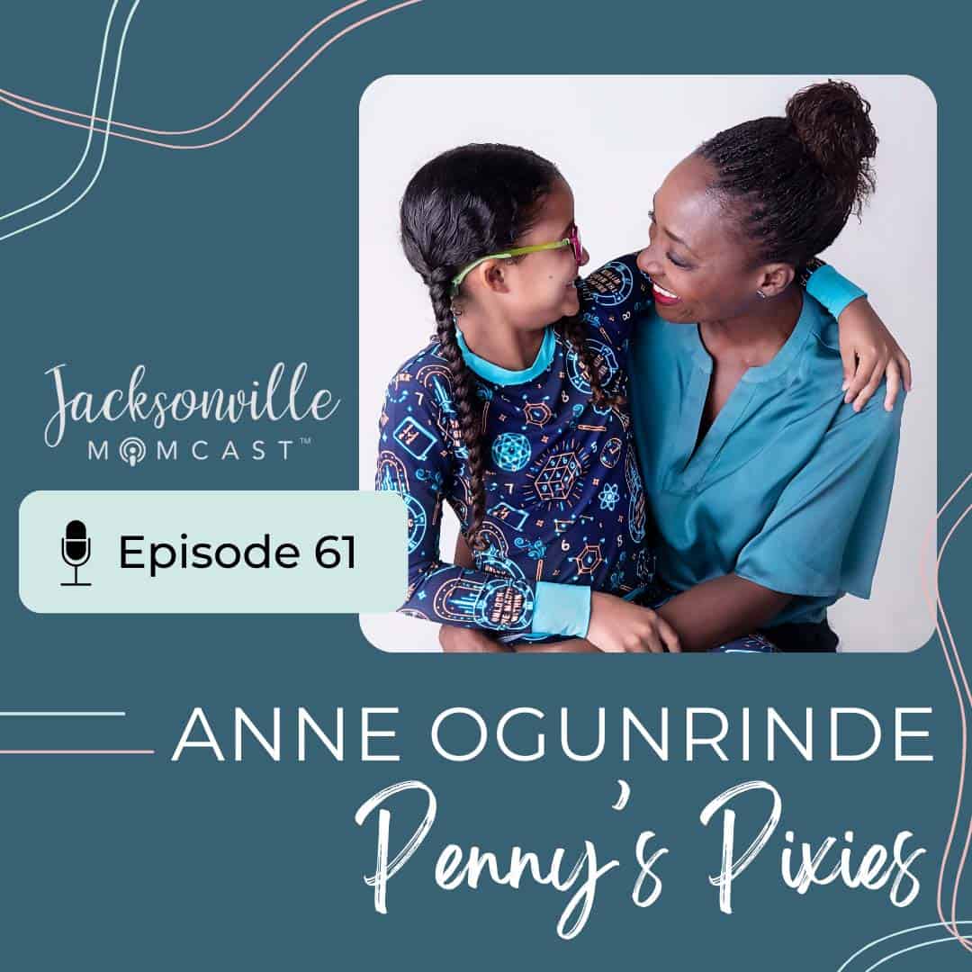Anne Ogunrinde, the Jacksonville mom behind Penny's Pixies pajama brand.