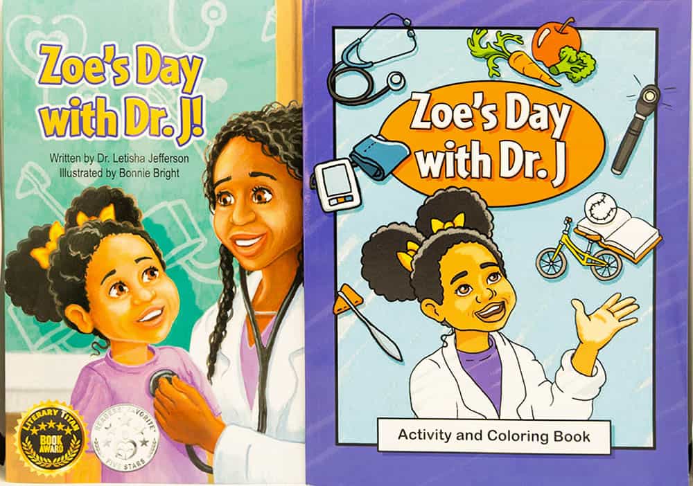 Zoe's Day with Dr. J Book by pediatrician